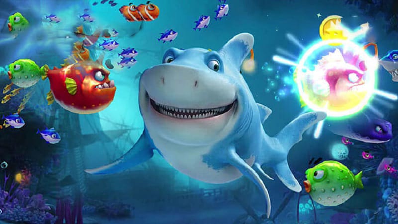 79X16 BET Jogo de tiro ao peixe Robot Wars